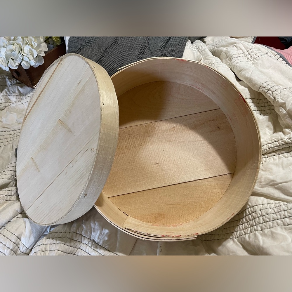 WOODEN CHEESE CRATE
